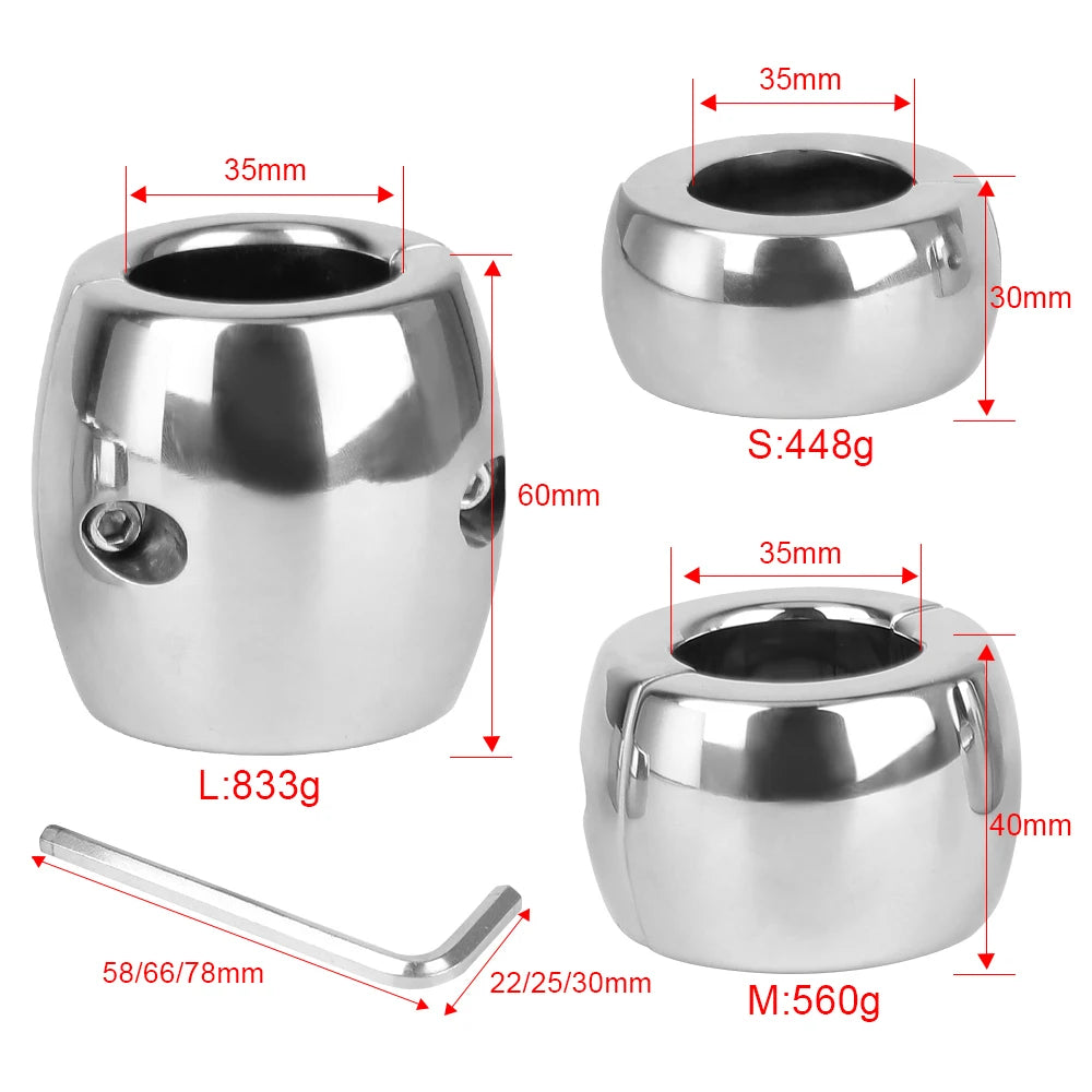 Stainless Steel Screw-on Barrel Ball Weights