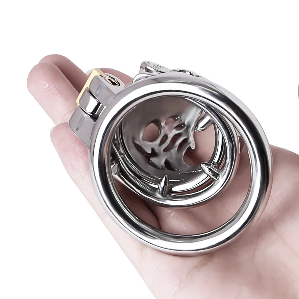 Punisher the Lion Stainless Steel Chastity