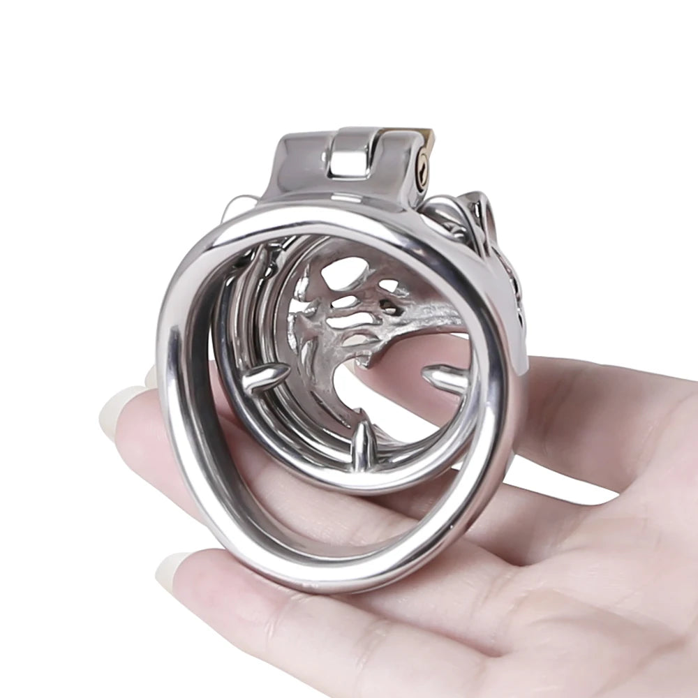 Punisher the Lion Stainless Steel Chastity